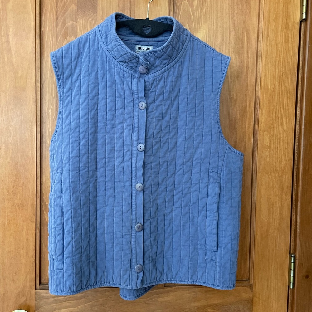Iridium quilted vest Large